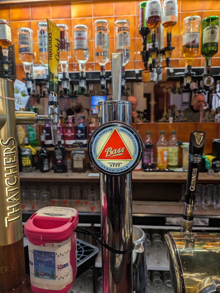 The Bass beer tap, an electric pump instead of a beer pump