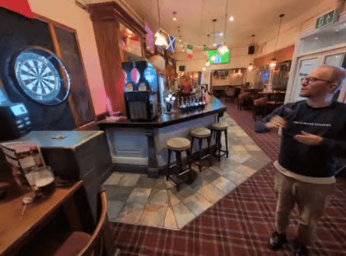 A gif of me throwing arrows